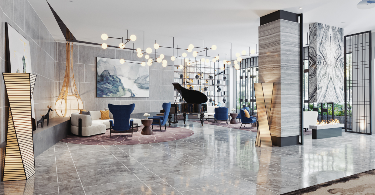 杭州酒店大堂设计装修说明（杭州酒店大堂设计装修案例效果图）