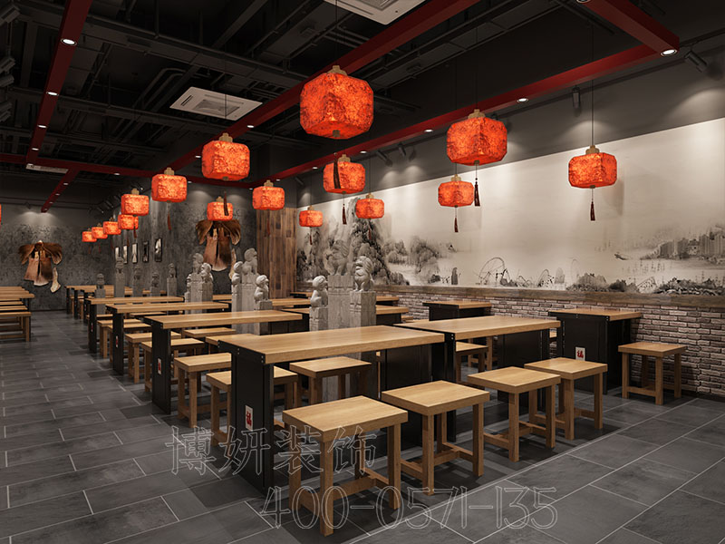 杭州小吃店装修,杭州100平米小吃店装修,杭州小吃店装修价格,杭州小吃店装修多少钱
